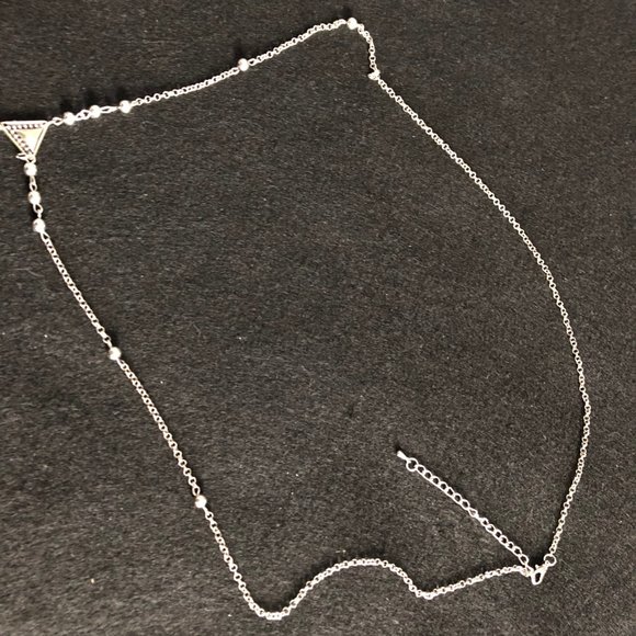 Long women's necklace metal chain beads 35" - Picture 3 of 4